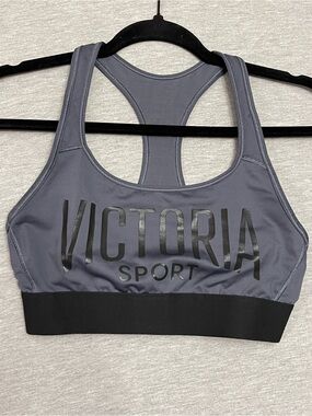 Victoria Secret Sport Gray Racerback Sports Bra